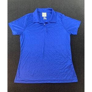 Team 365 Ladies Performance Polo Shirt Royal Blue Short Sleeve M M Athletic